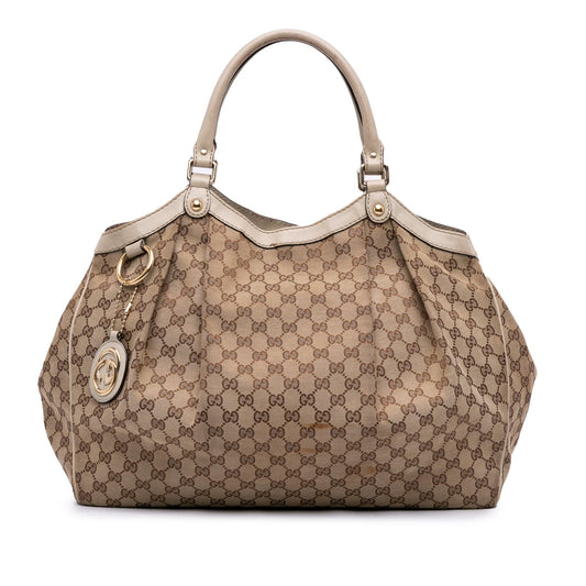 Gucci Large GG Canvas Sukey Tote