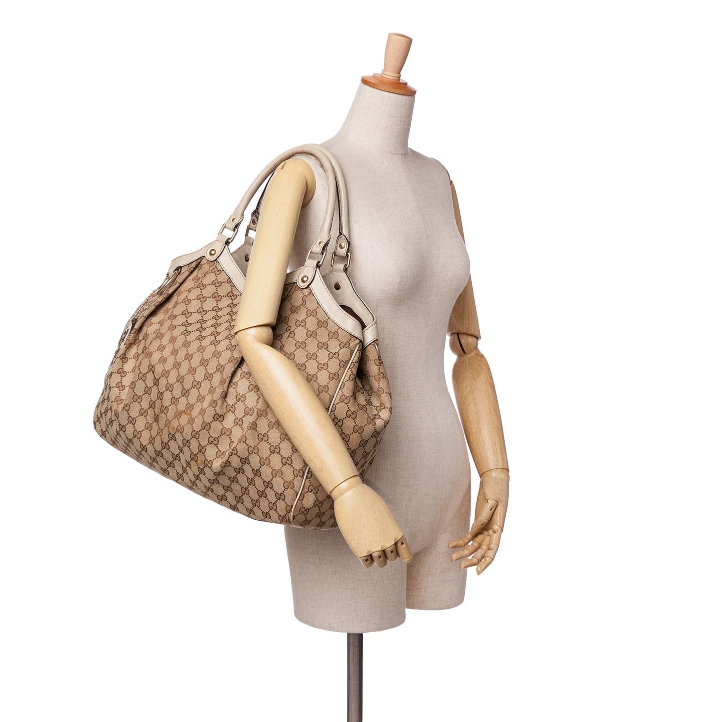 Gucci Large GG Canvas Sukey Tote