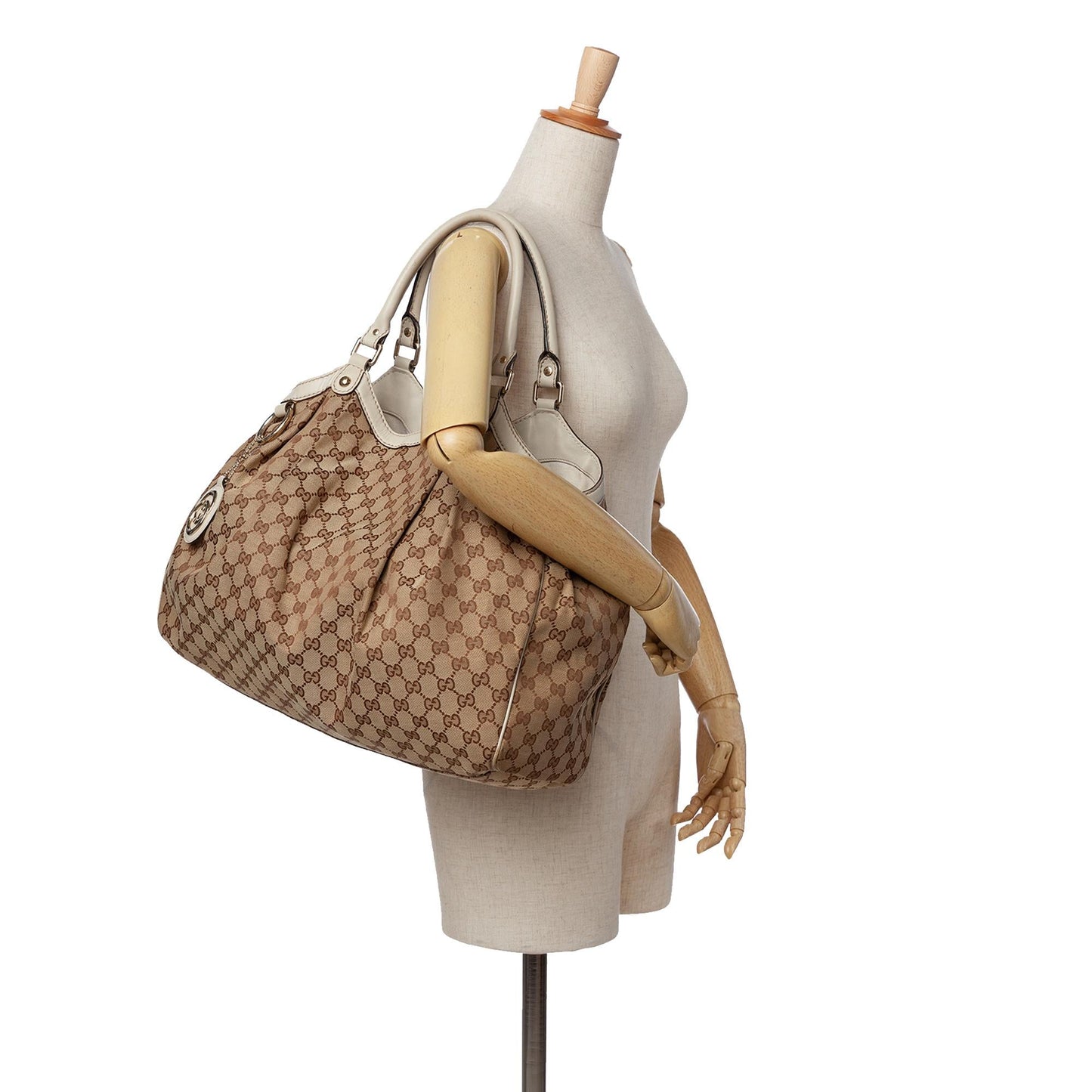 Gucci Large GG Canvas Sukey Tote