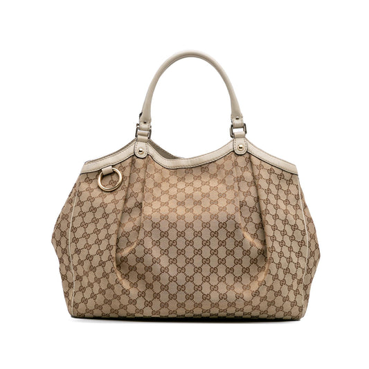 Gucci Large GG Canvas Sukey Tote