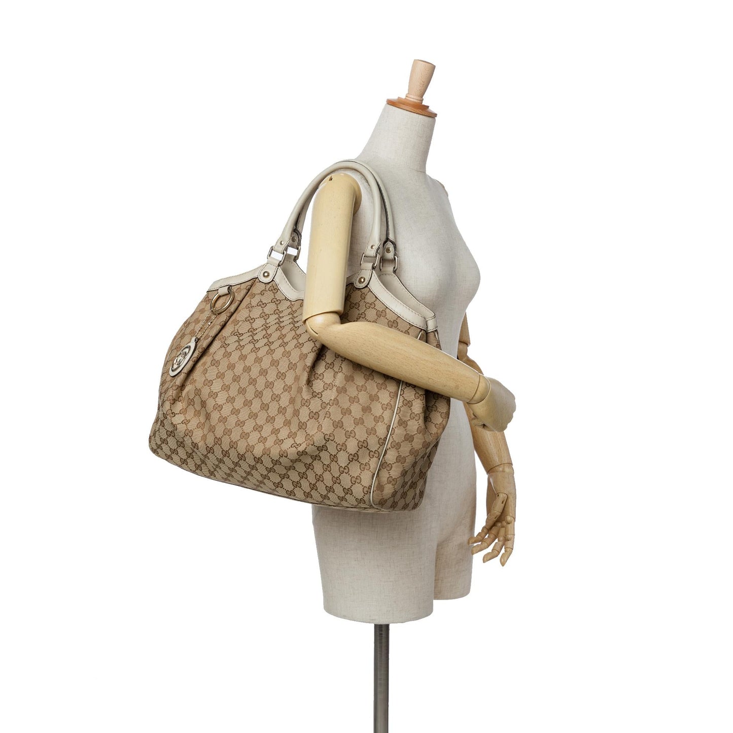 Gucci Large GG Canvas Sukey Tote