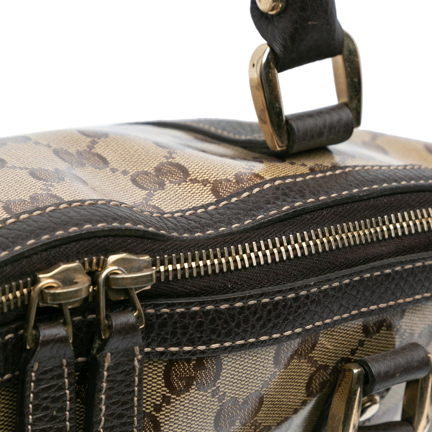 Gucci Large GG Crystal Charm Dome Bag (SHG-B8IvaG)