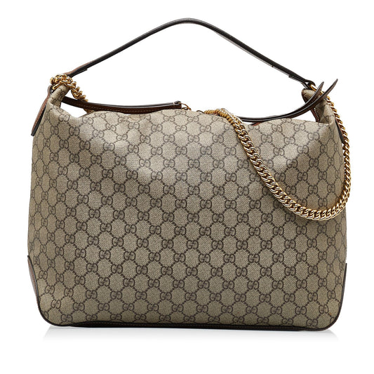 Gucci Large GG Supreme Linea A Hobo (SHG-naOFM6)