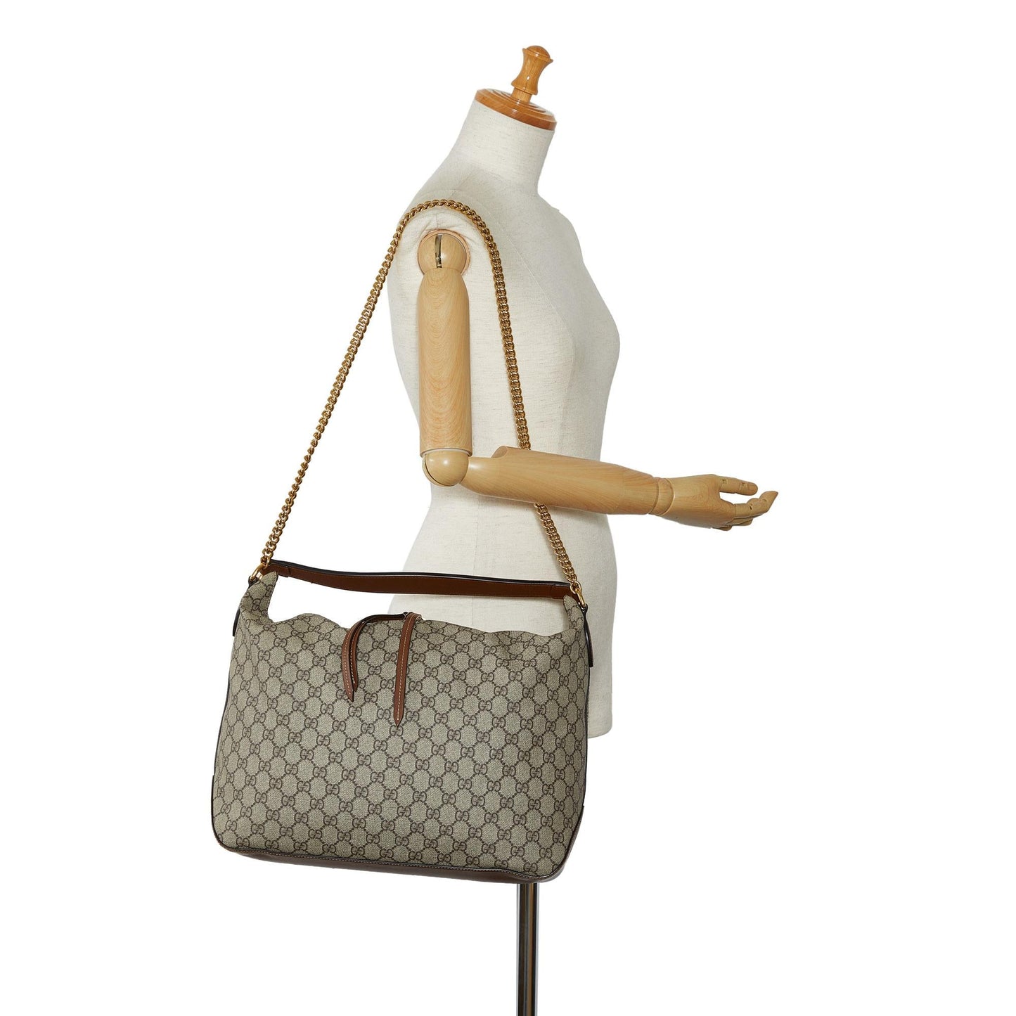 Gucci Large GG Supreme Linea A Hobo (SHG-naOFM6)