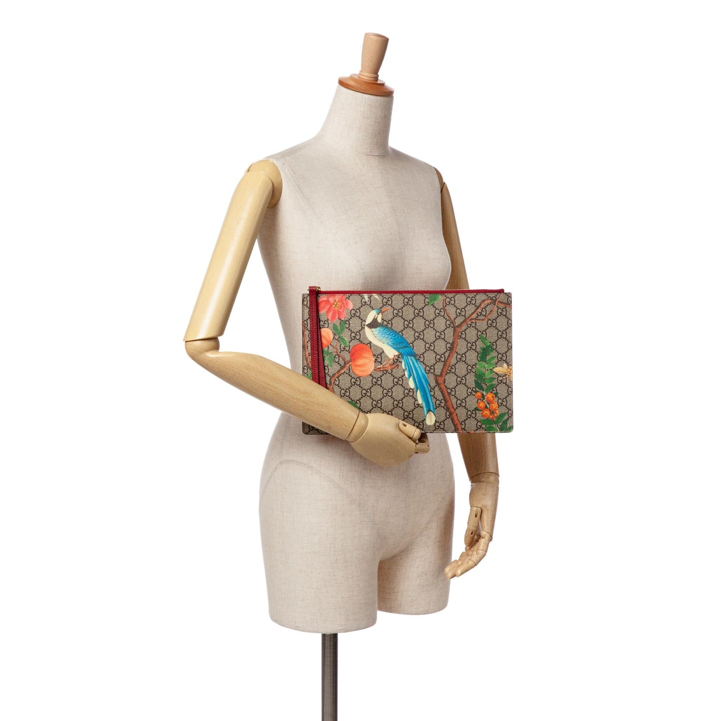 Gucci Large GG Supreme Tian Clutch