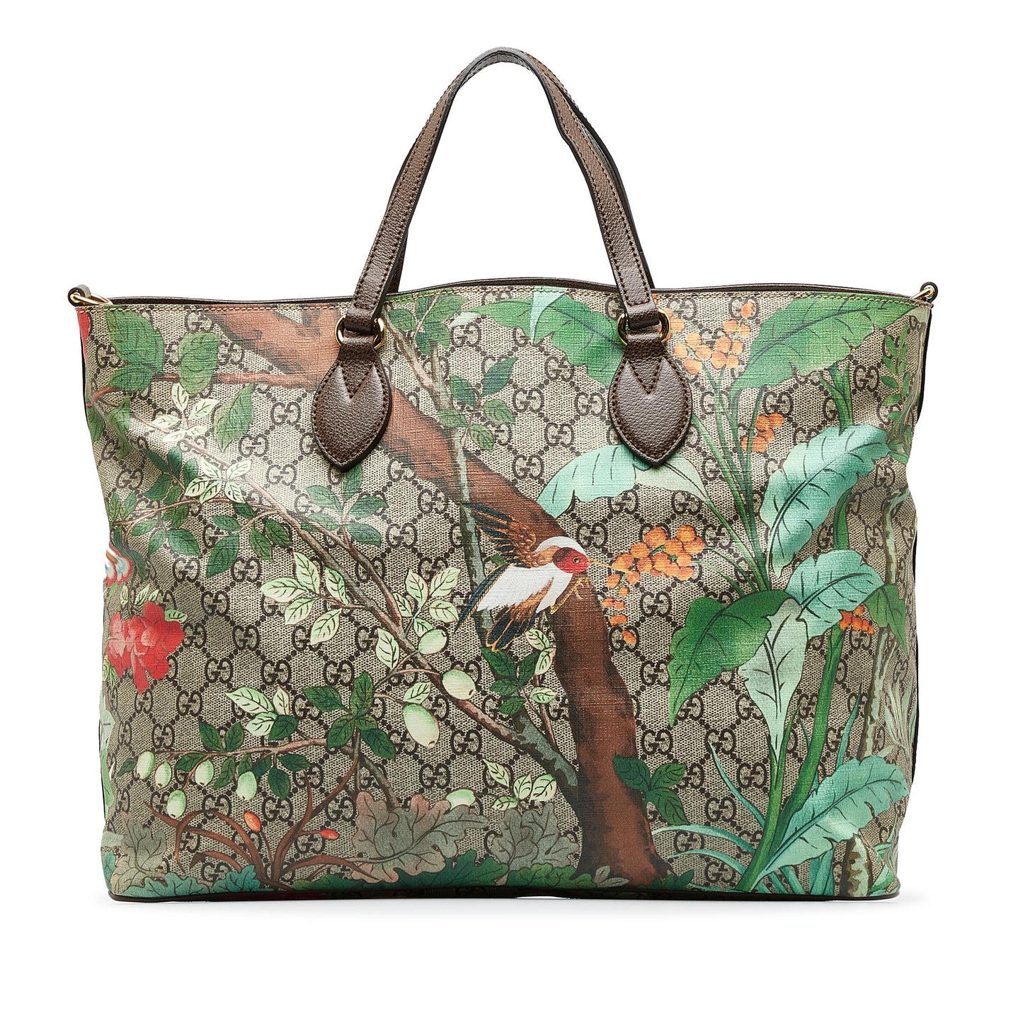 Gucci Large GG Supreme Tian Soft Convertible Tote (SHG-POdXKO)