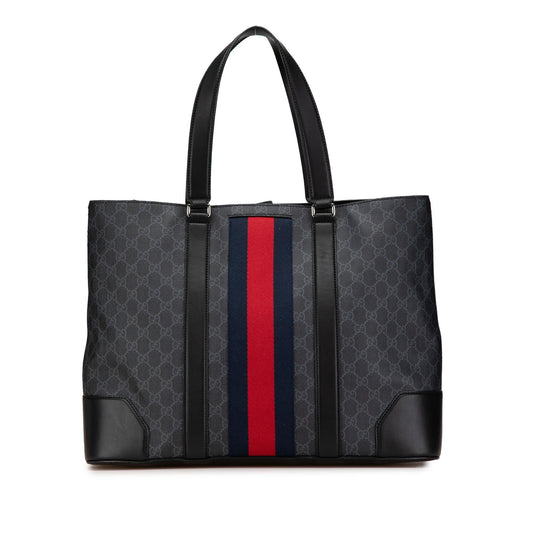 Gucci Large GG Supreme Web Tote