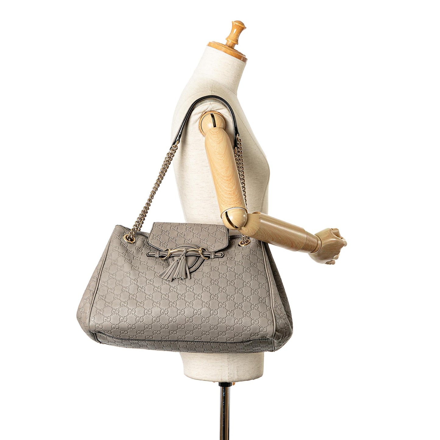 Gucci Large Guccissima Emily Chain Shoulder Bag (SHG-VmldJQ)