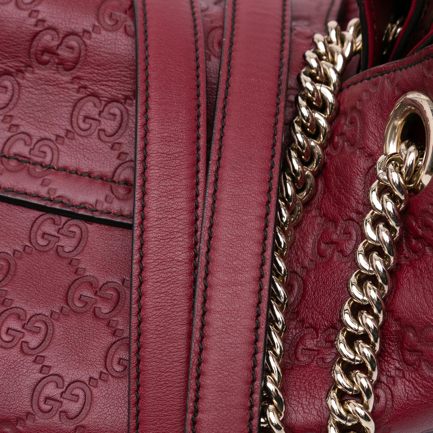 Gucci Large Guccissima Emily Chain Shoulder Bag