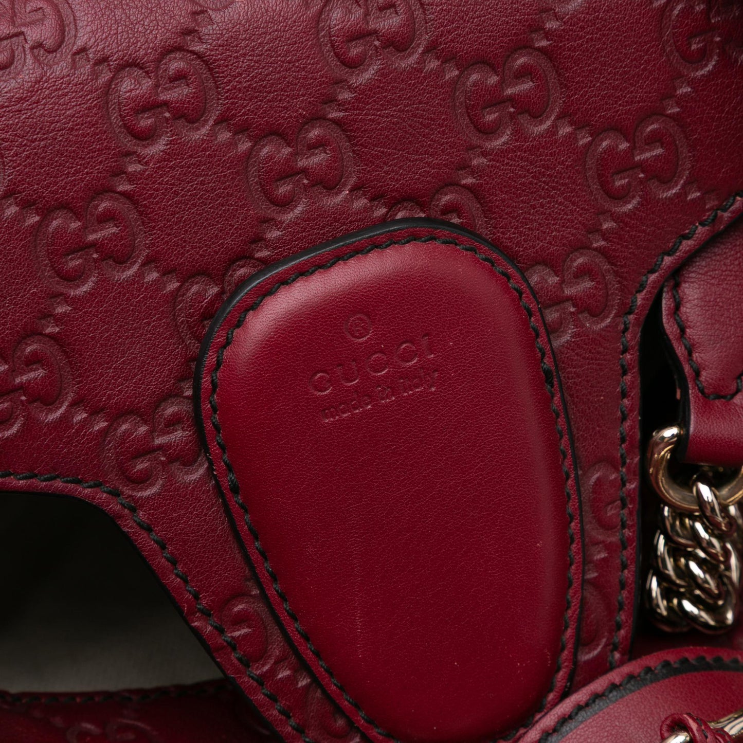 Gucci Large Guccissima Emily Chain Shoulder Bag
