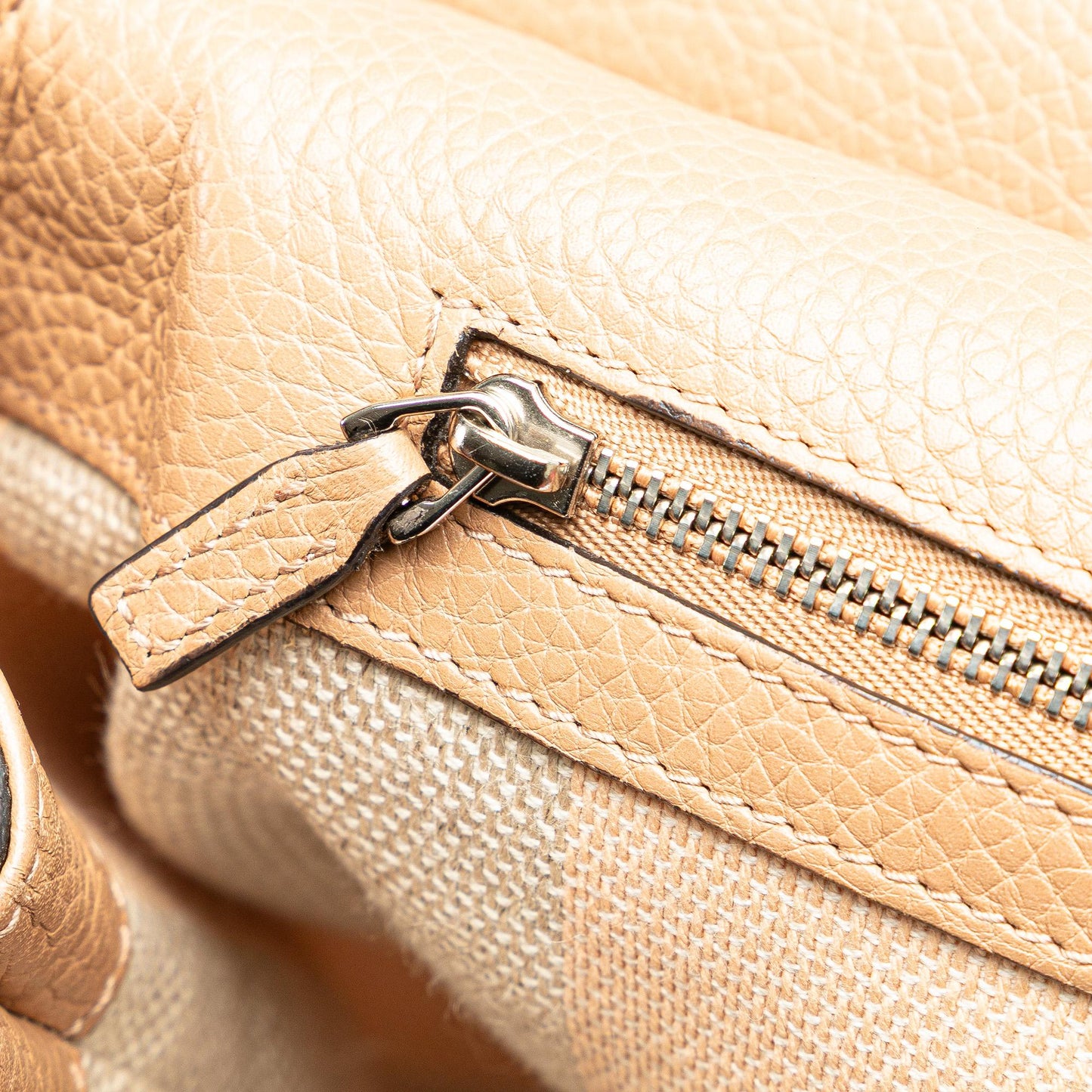 Gucci Large Leather Bamboo Daily Satchel
