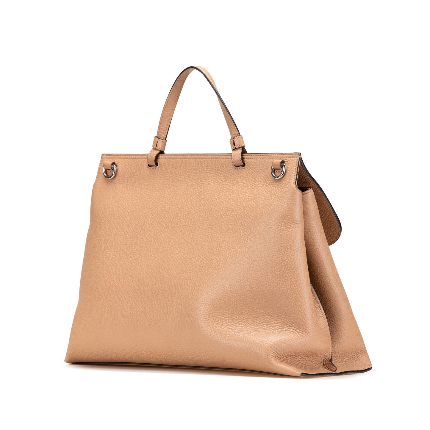 Gucci Large Leather Bamboo Daily Satchel