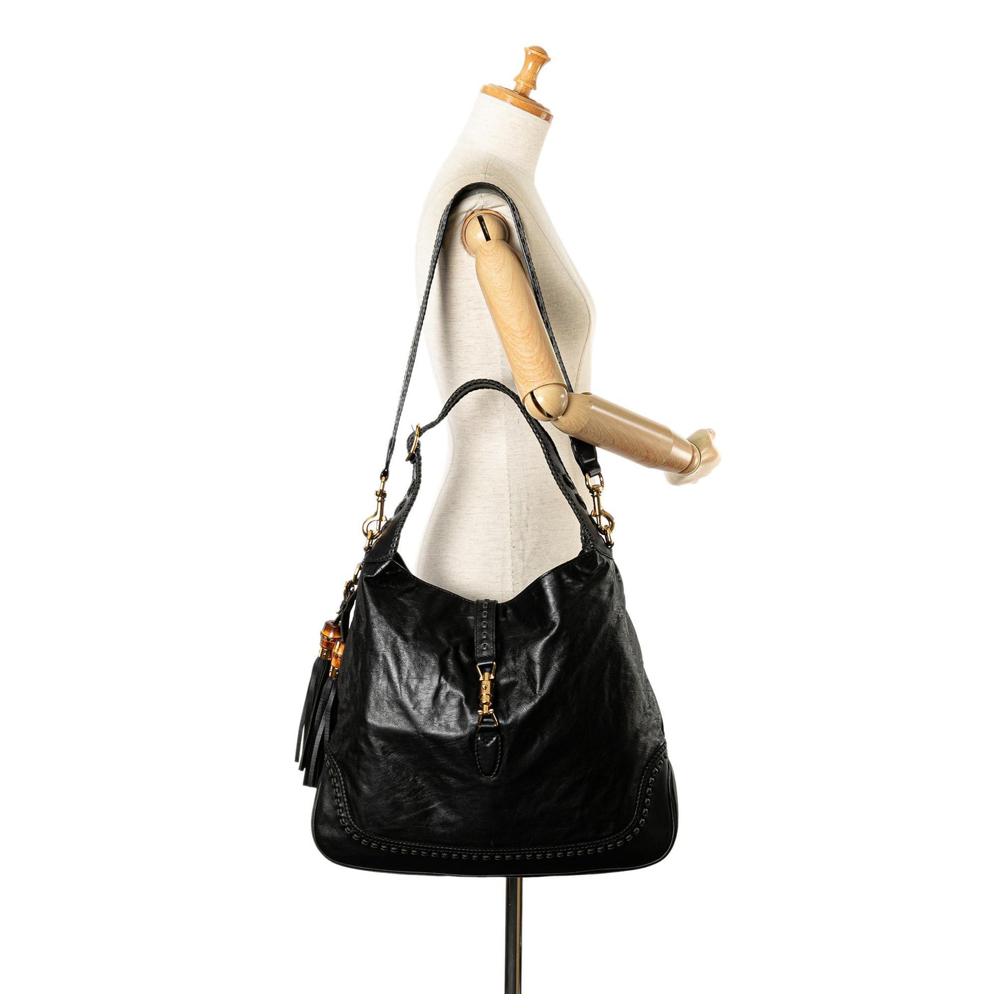 Gucci Large Leather New Jackie Satchel (SHG-IPKUWc)