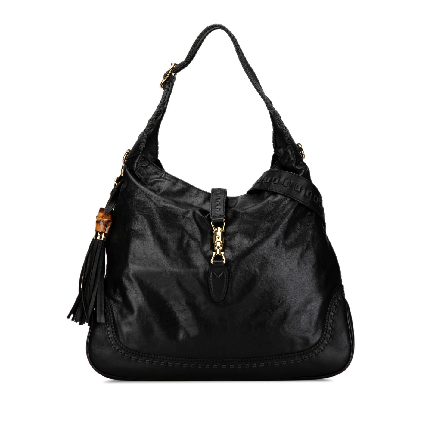 Gucci Large Leather New Jackie Satchel (SHG-IPKUWc)