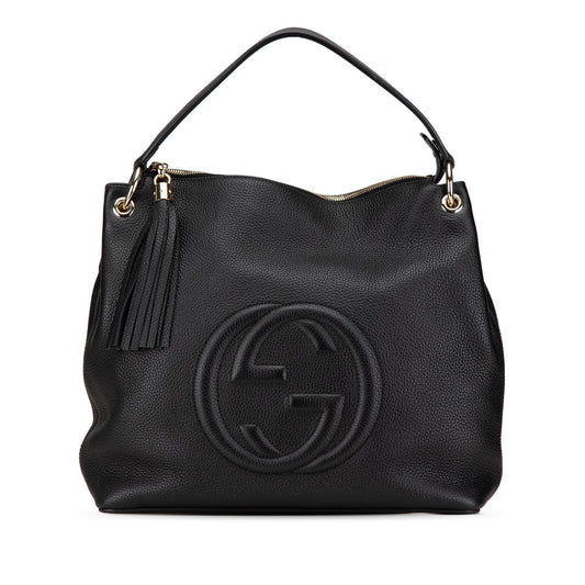 Gucci Large Leather Soho Convertible Hobo