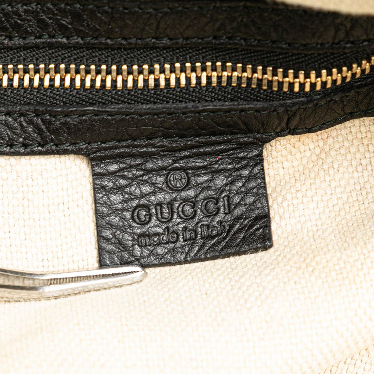 Gucci Large Leather Soho Zip Tote