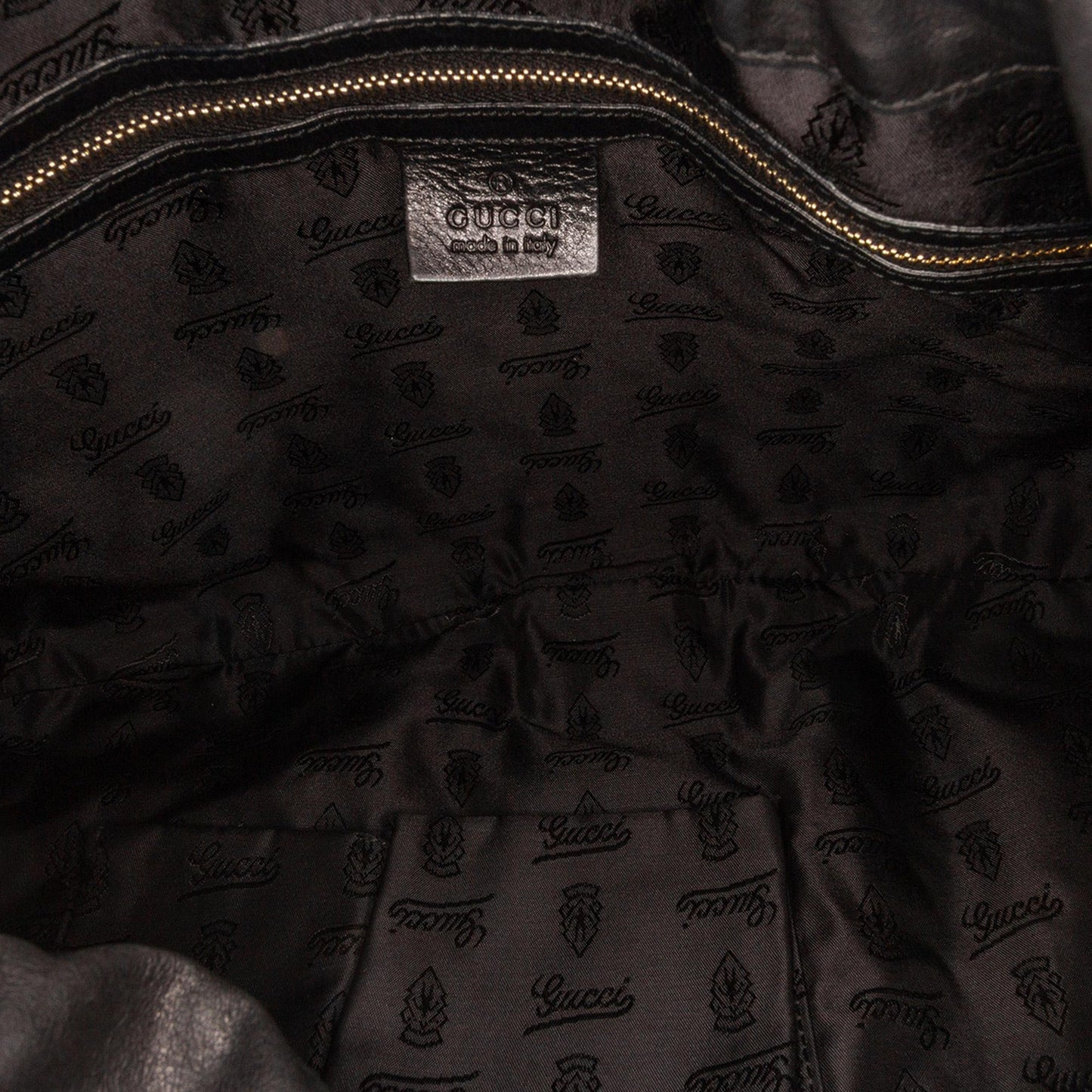 Gucci Large Patent Hysteria Satchel