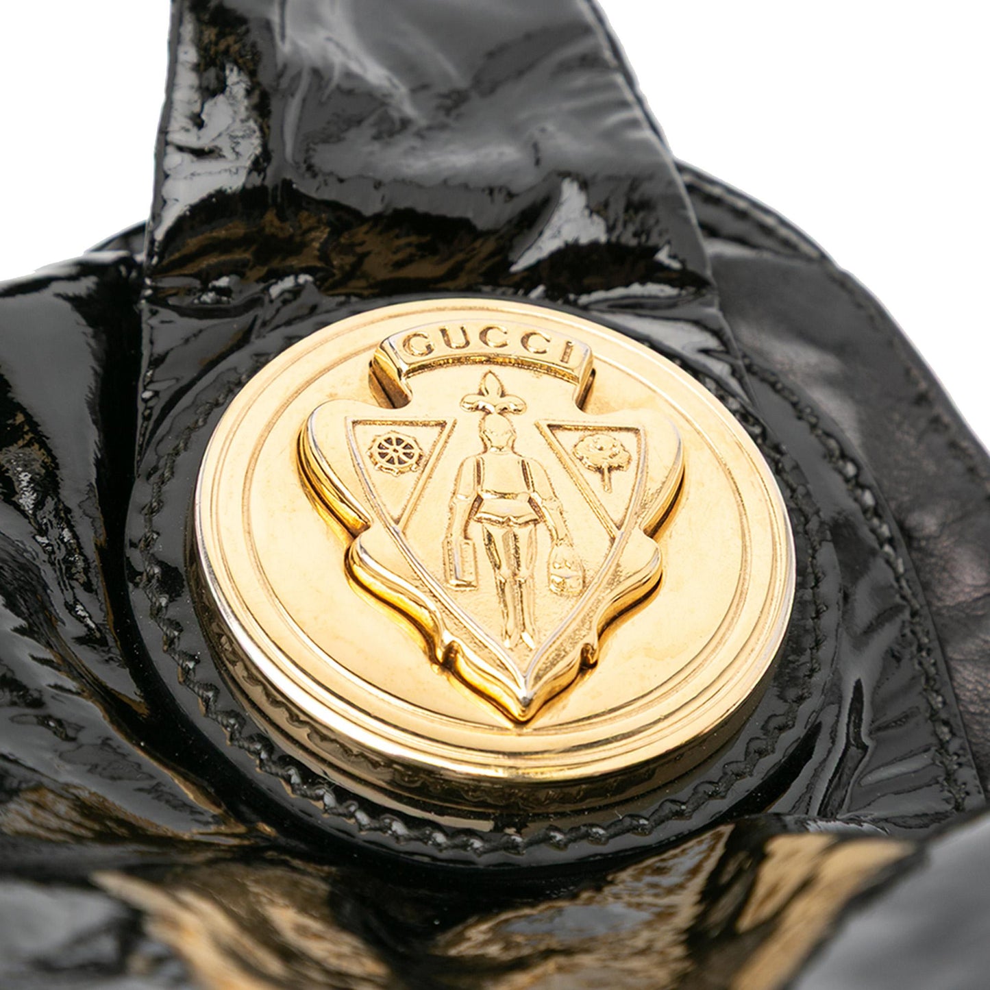 Gucci Large Patent Hysteria Satchel