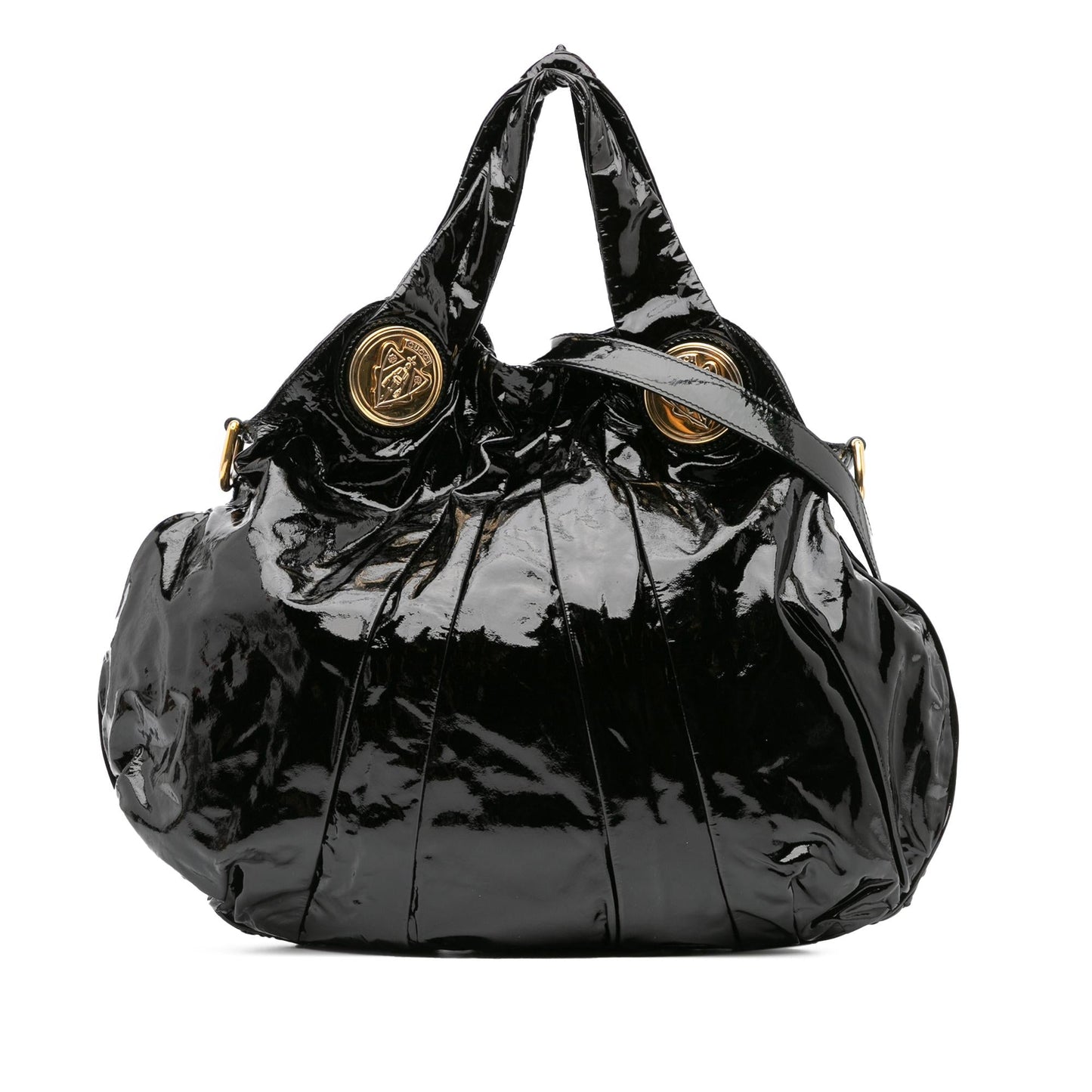 Gucci Large Patent Hysteria Satchel