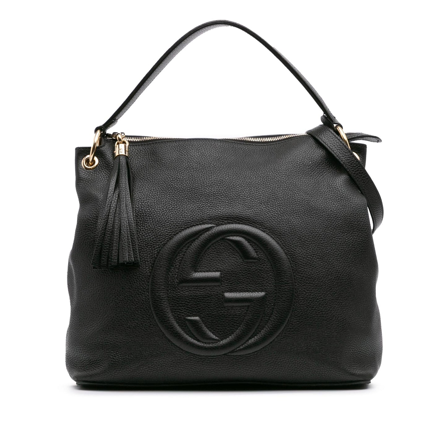 Gucci Large Pebbled Calfskin Soho Convertible Hobo