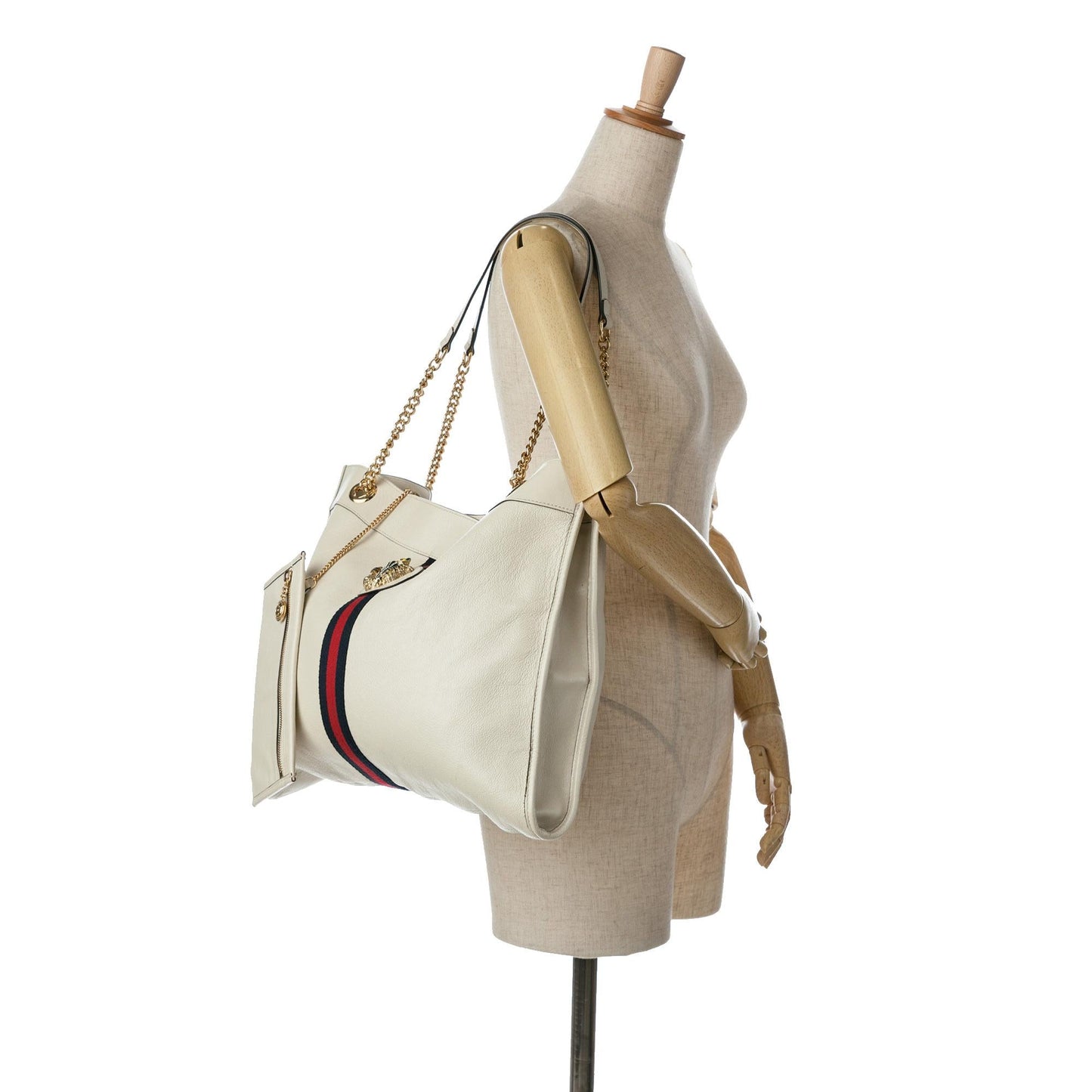 Gucci Large Web Leather Rajah Tote (SHG-dbxSwX)