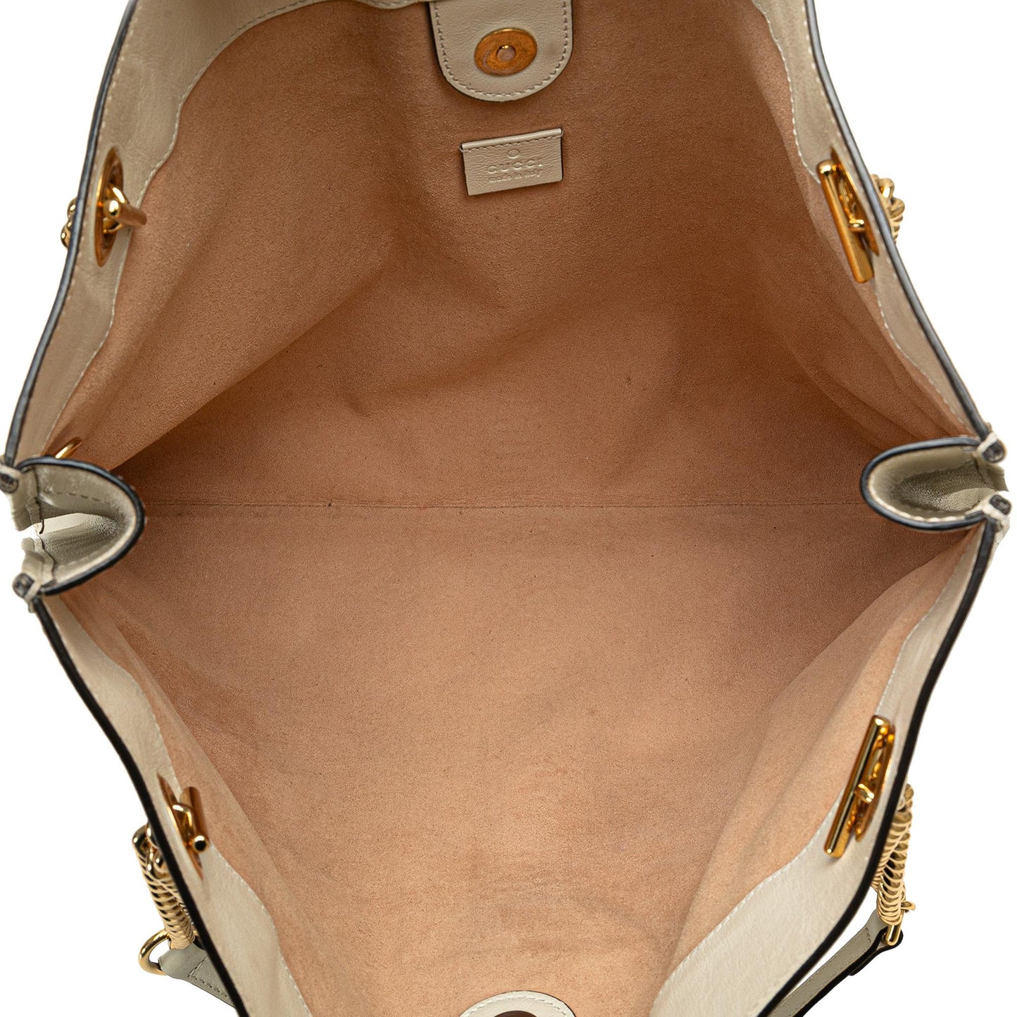 Gucci Large Web Leather Rajah Tote