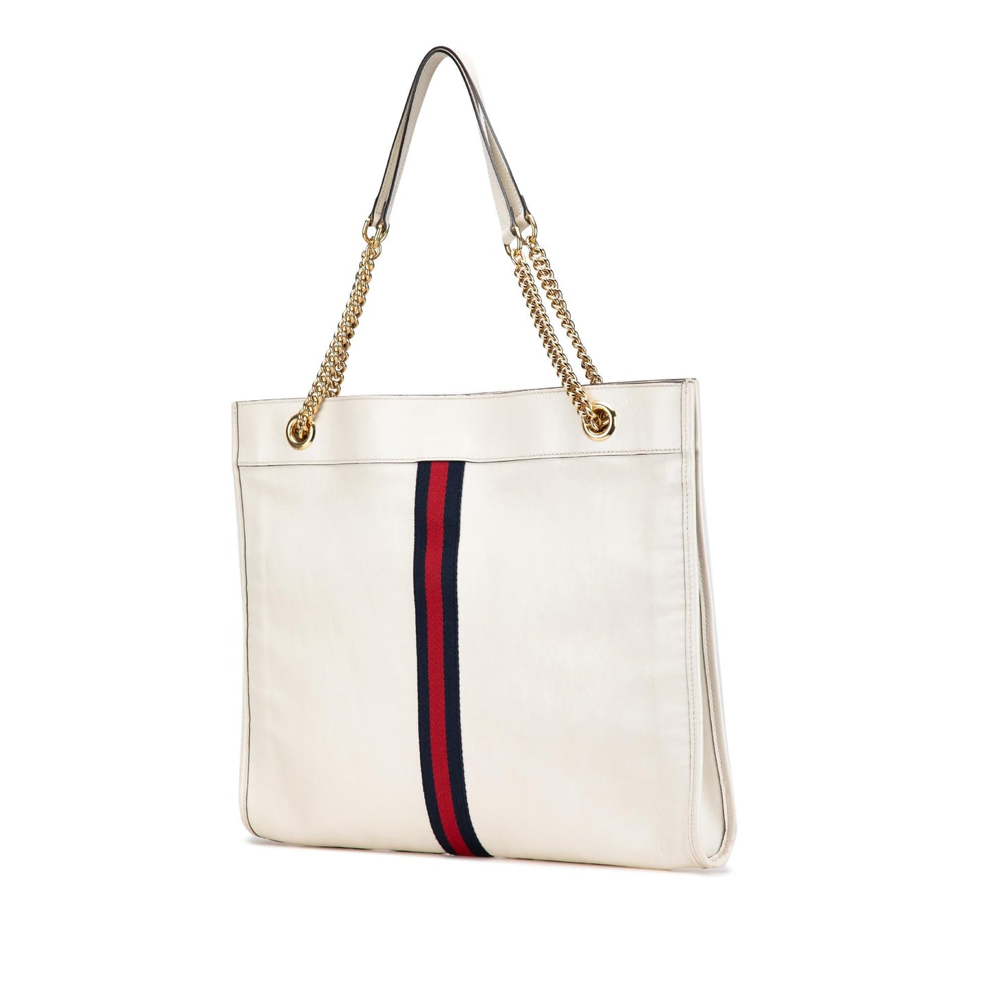 Gucci Large Web Leather Rajah Tote