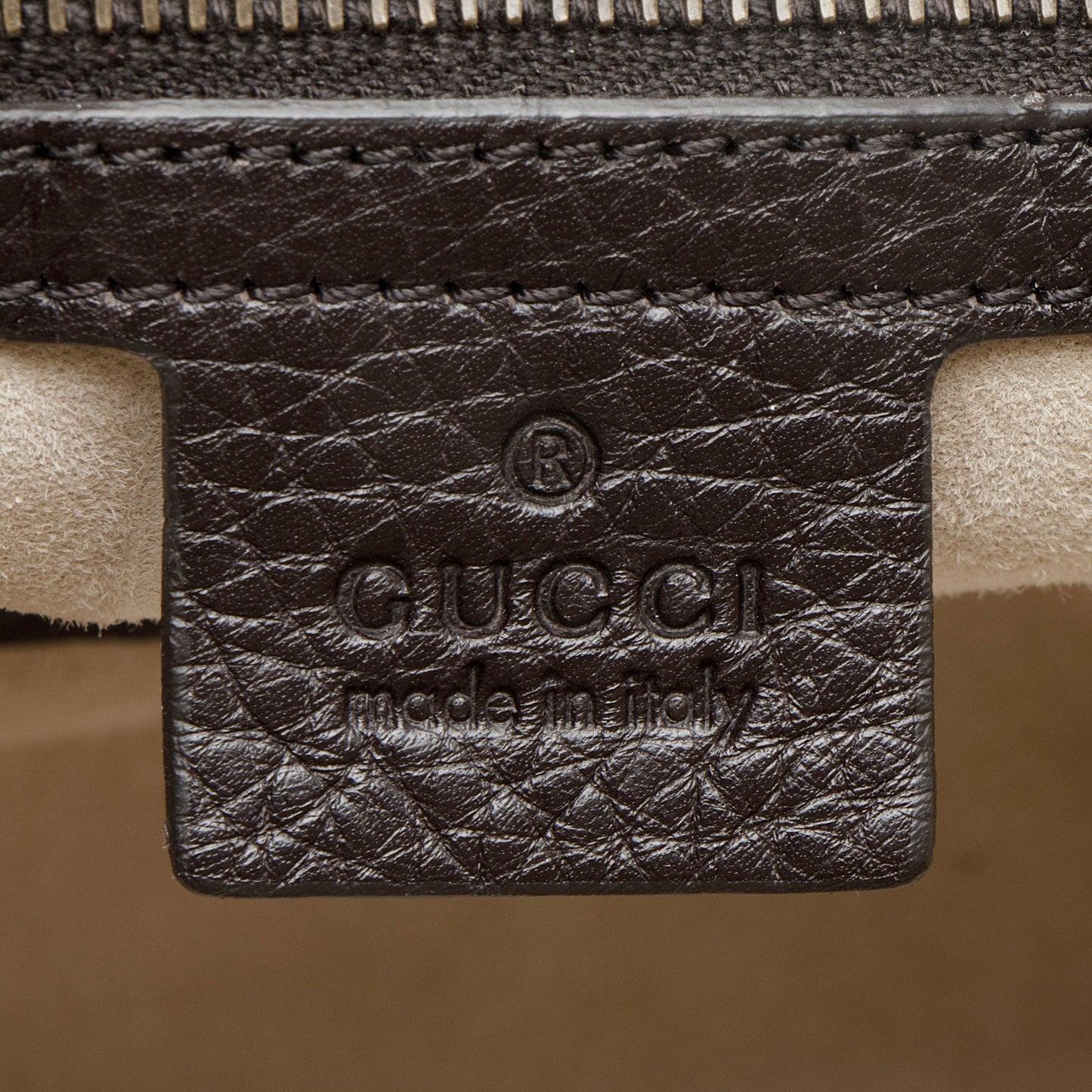 Gucci Leather 1973 Medium Tote