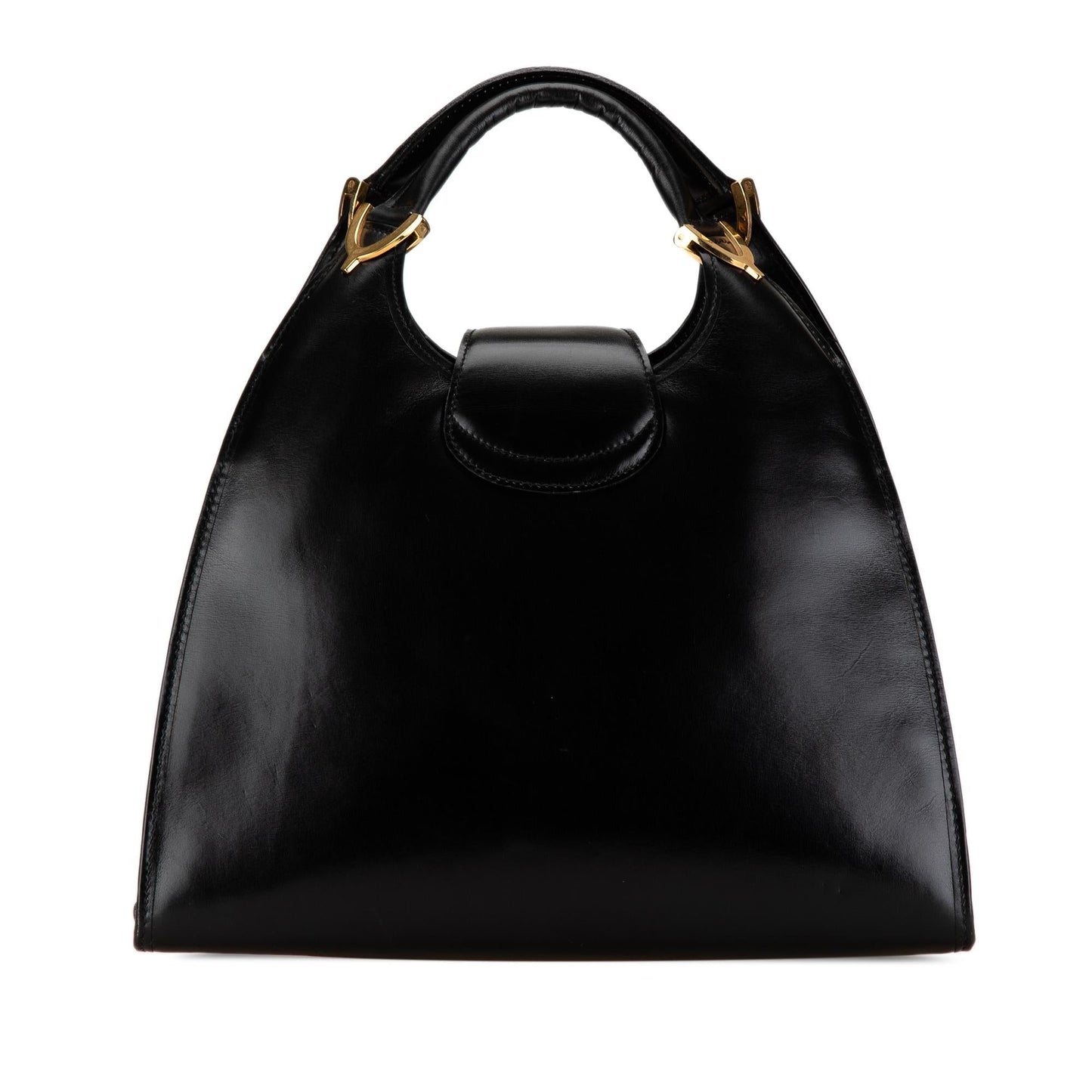 Gucci Leather 1973 Stirrup Handbag (SHG-Jxcegh)