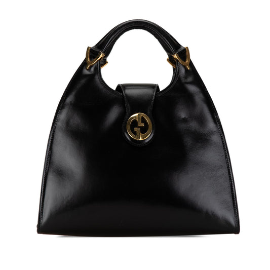Gucci Leather 1973 Stirrup Handbag (SHG-Jxcegh)