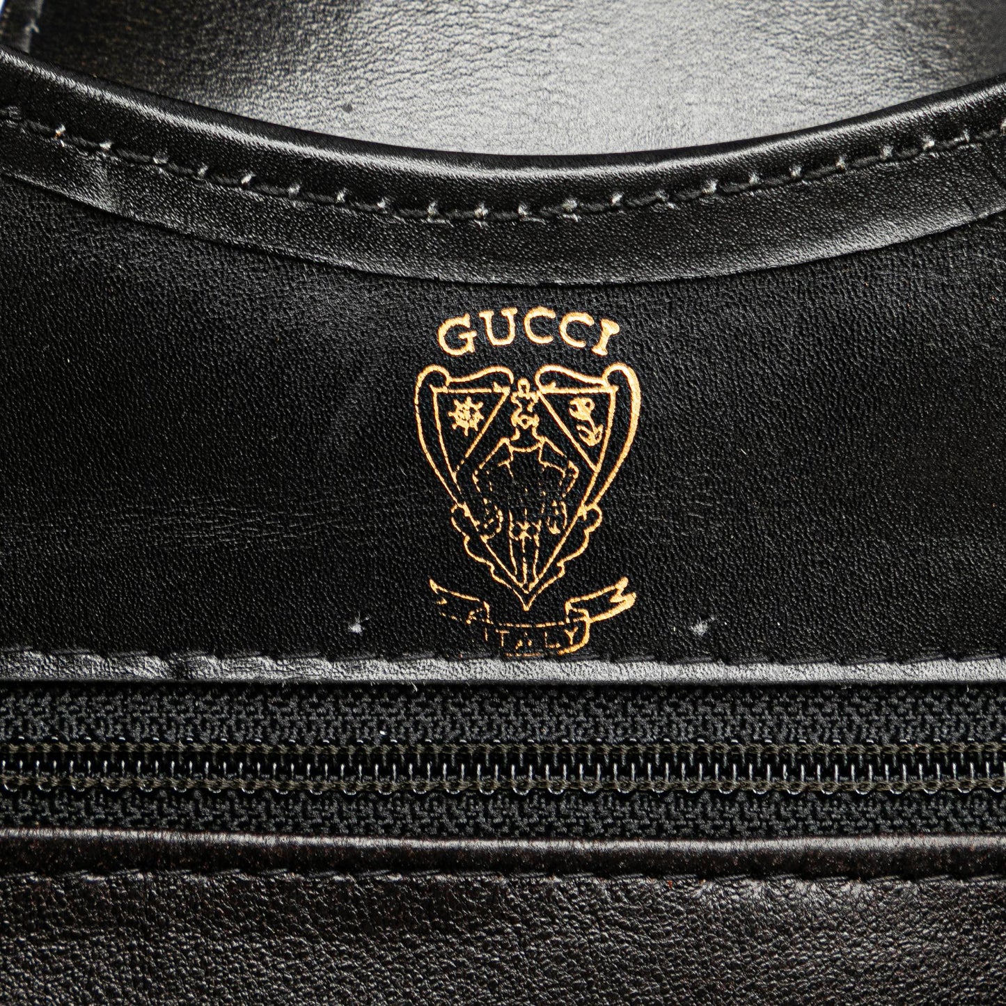 Gucci Leather 1973 Stirrup Handbag (SHG-Jxcegh)