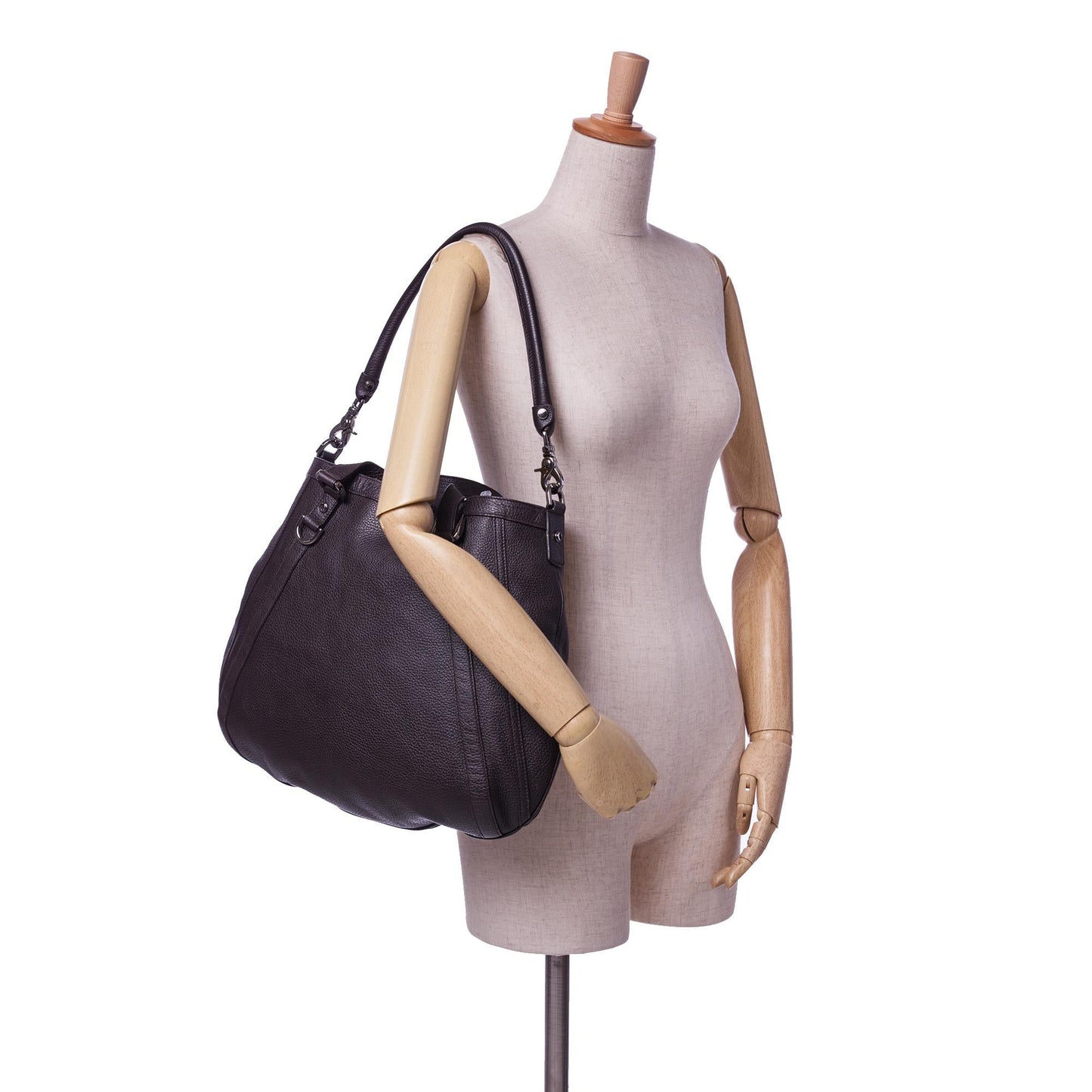 Gucci Leather Abbey D Ring Satchel