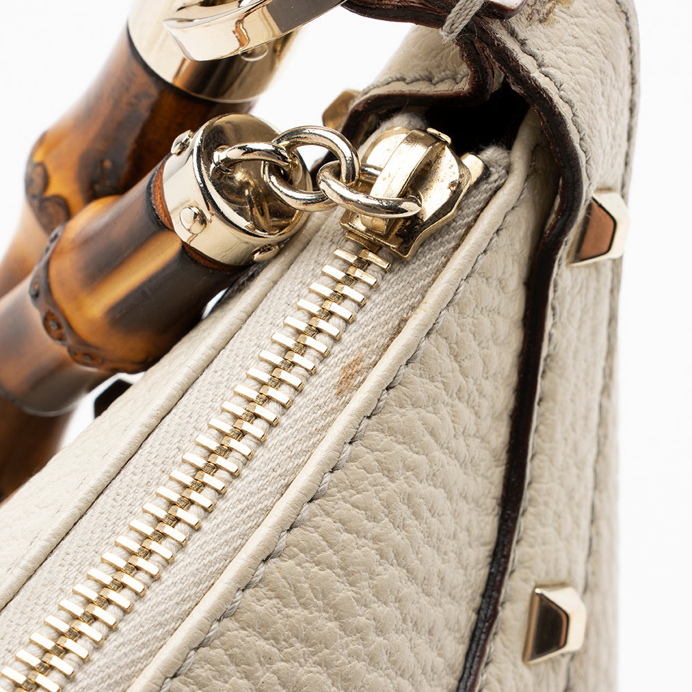 Gucci Leather Bamboo Anita Small Satchel - FINAL SALE (SHF-15389)