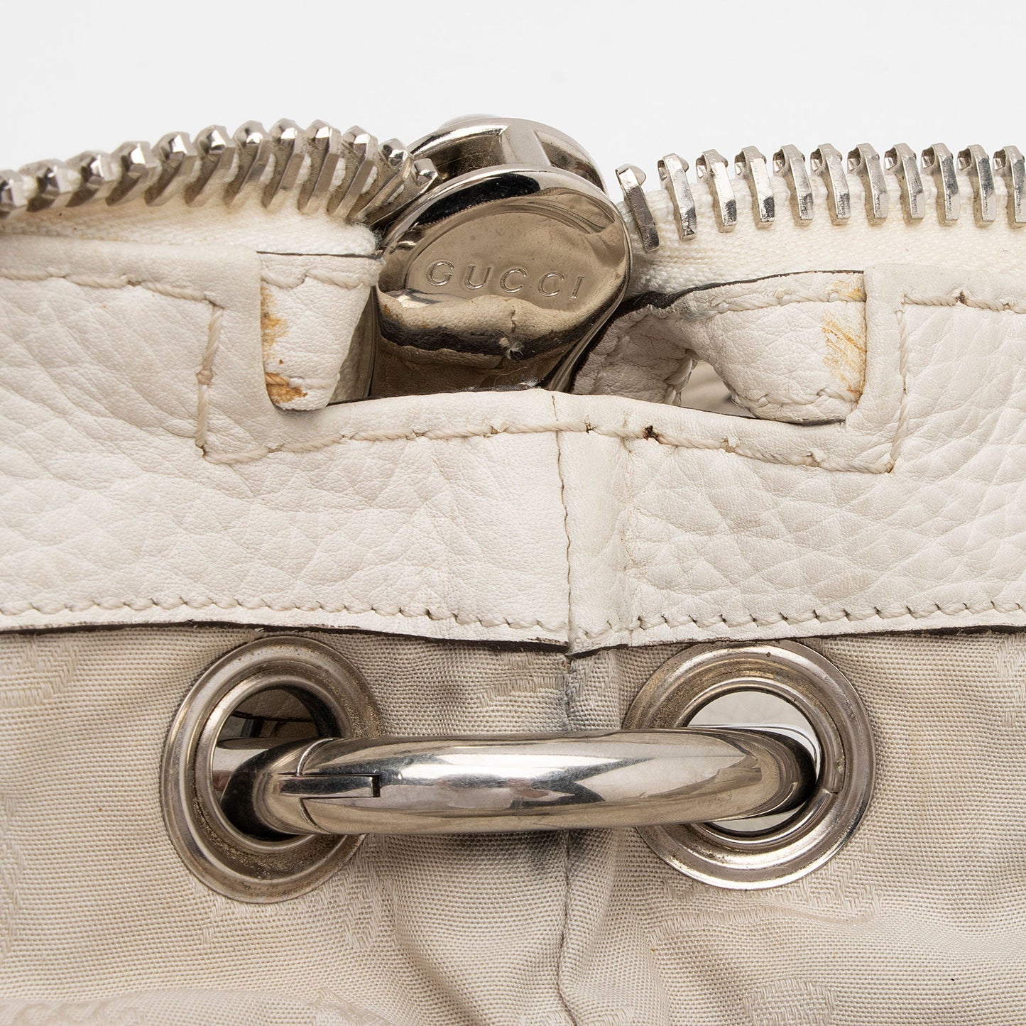 Gucci Leather Bamboo Bar Large Tote (SHF-e0XTfM)