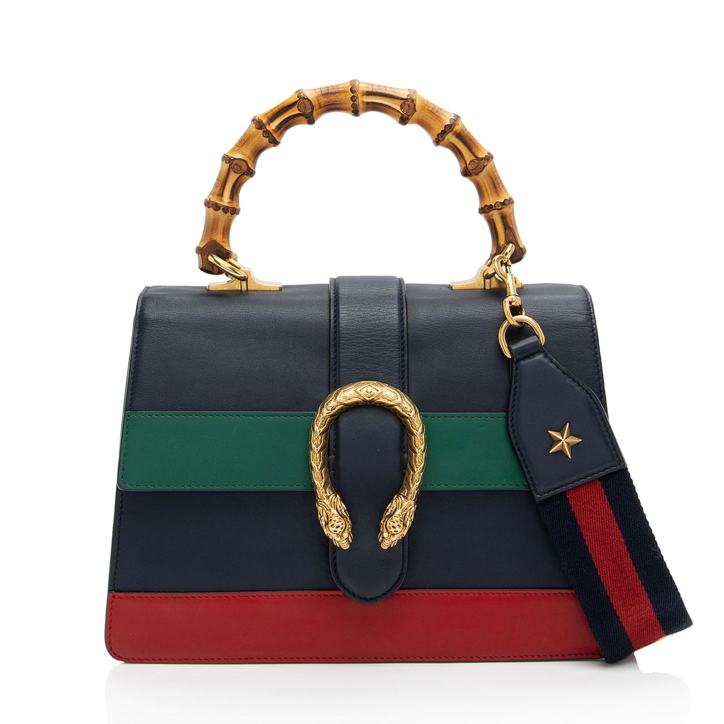 Gucci Leather Bamboo Dionysus Medium Top Handle (SHF-ZwptD2)