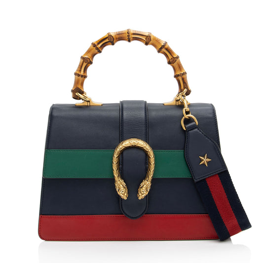 Gucci Leather Bamboo Dionysus Medium Top Handle (SHF-ZwptD2)