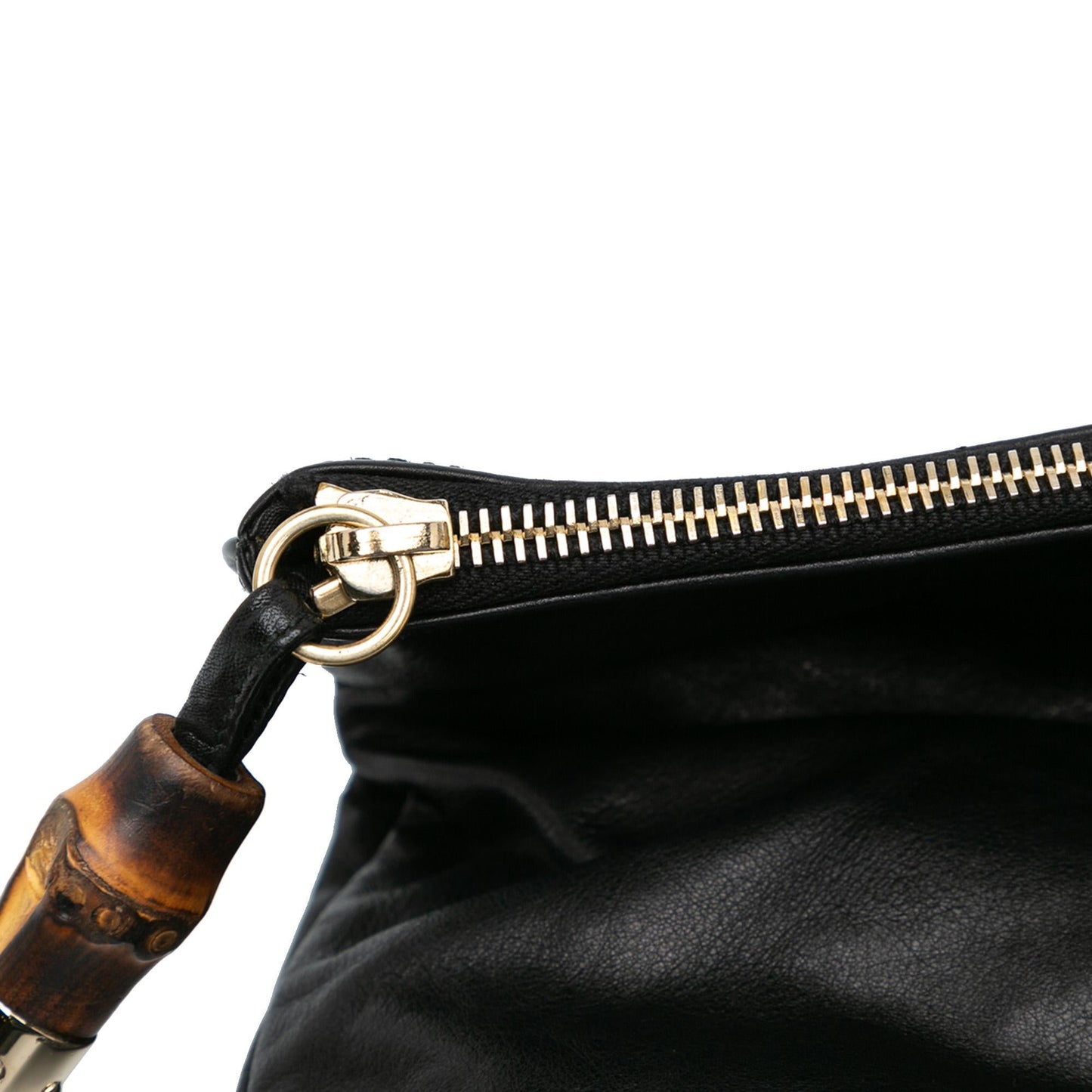 Gucci Leather Bamboo Lucy Fold Over Clutch (SHG-ithHFj)