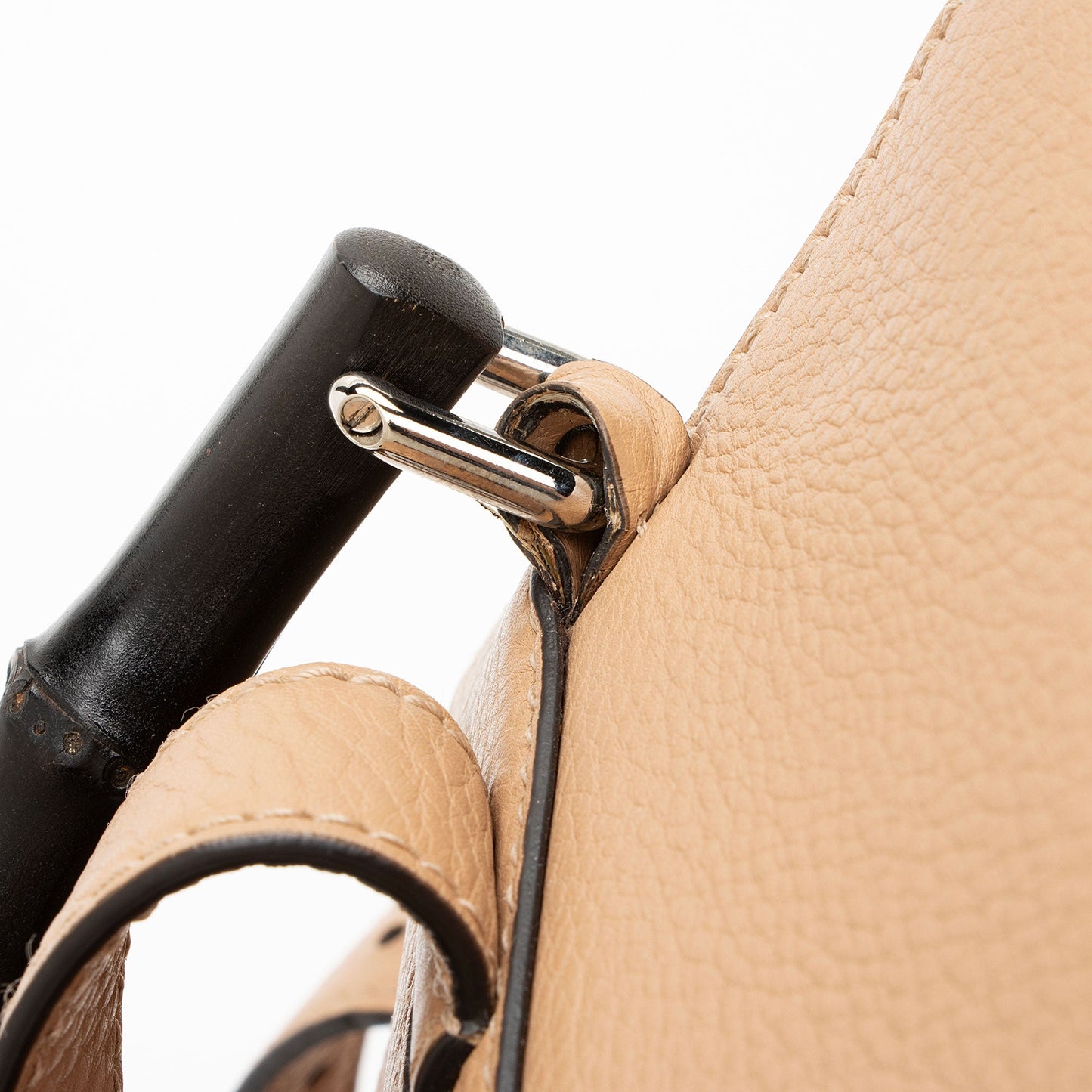 Gucci Leather Bamboo Medium Backpack