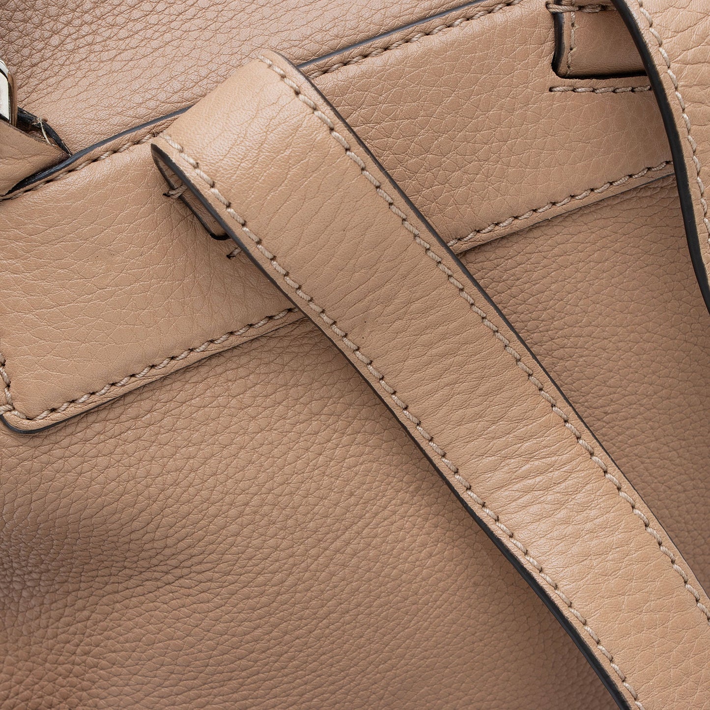Gucci Leather Bamboo Medium Backpack