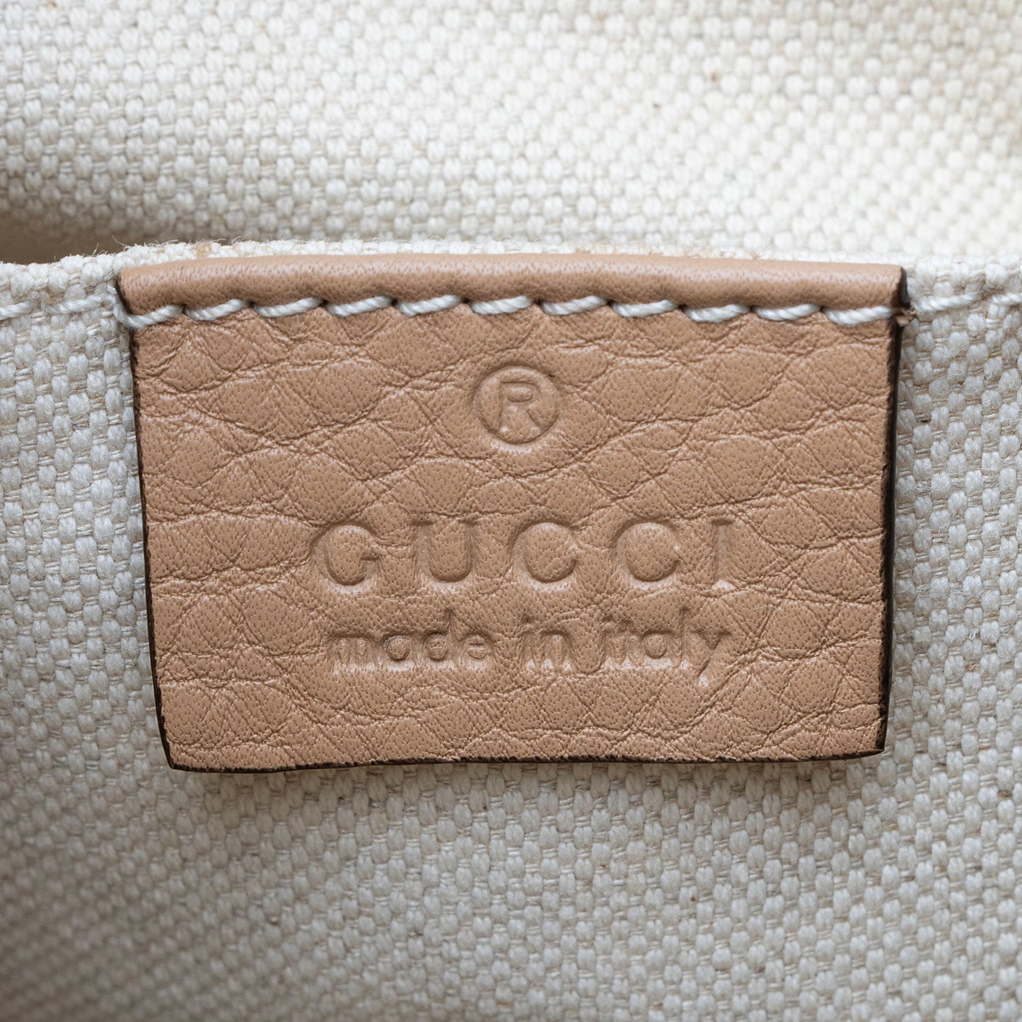 Gucci Leather Bamboo Medium Backpack