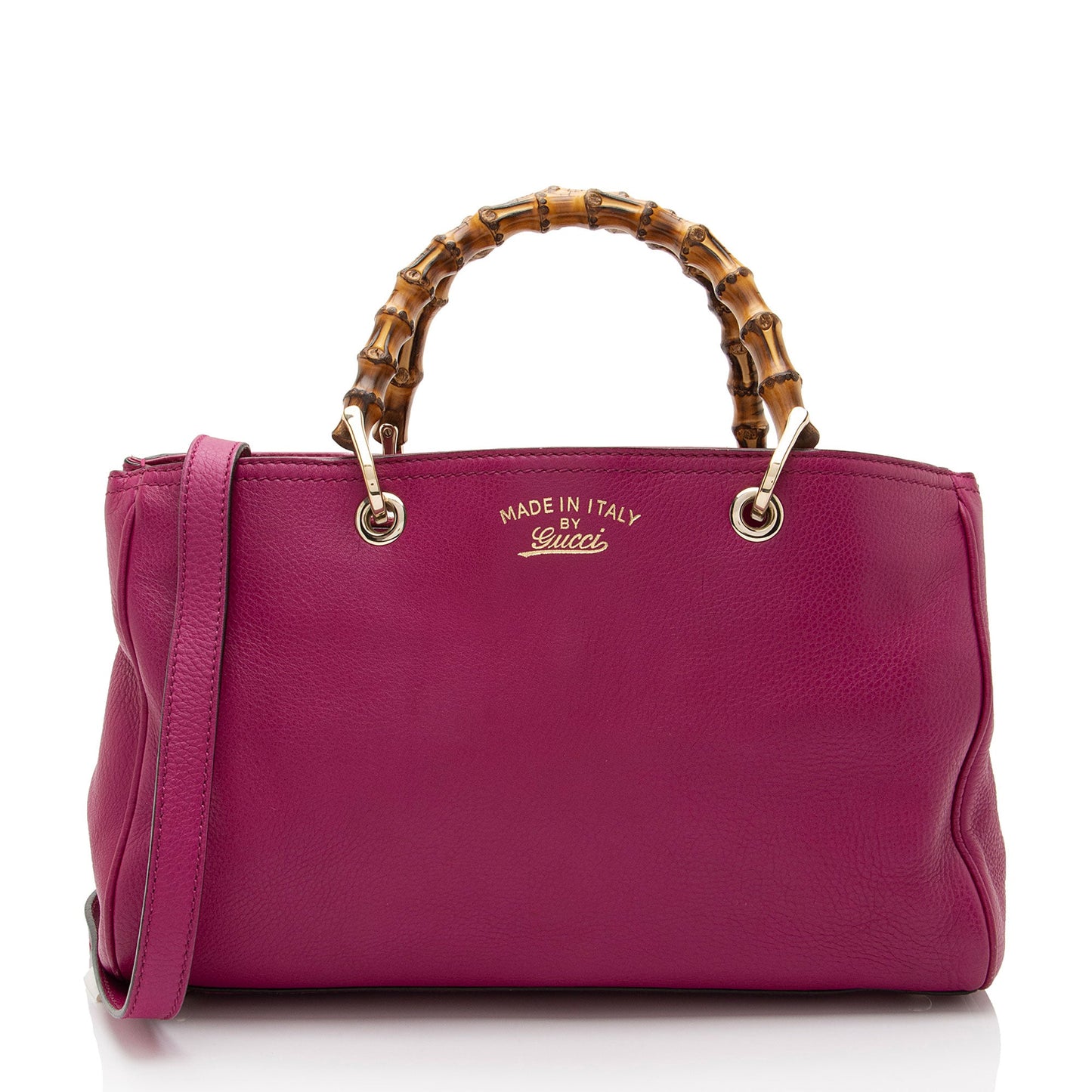 Gucci Leather Bamboo Medium Shopper Tote (SHF-UmUete)