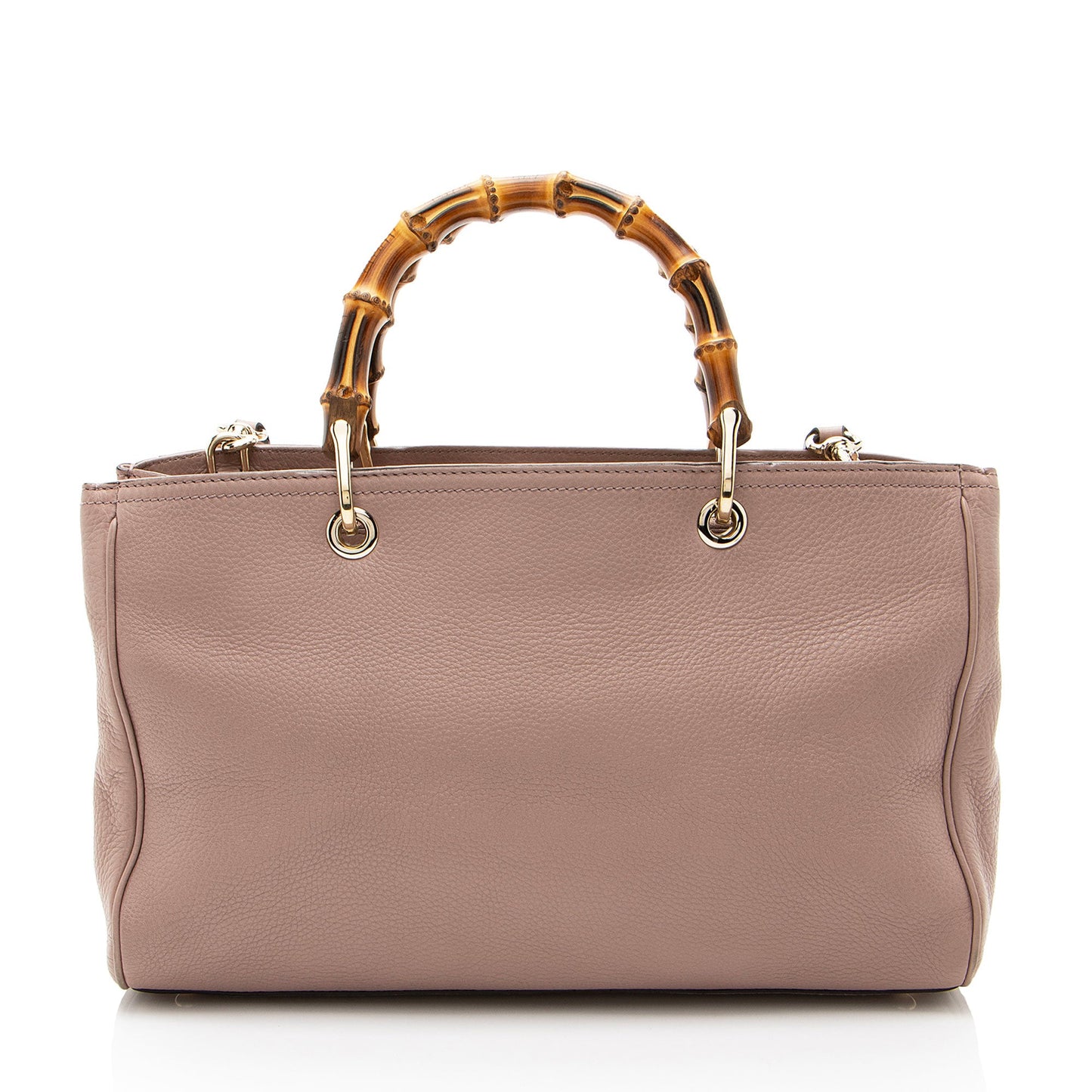 Gucci Leather Bamboo Medium Shopper Tote