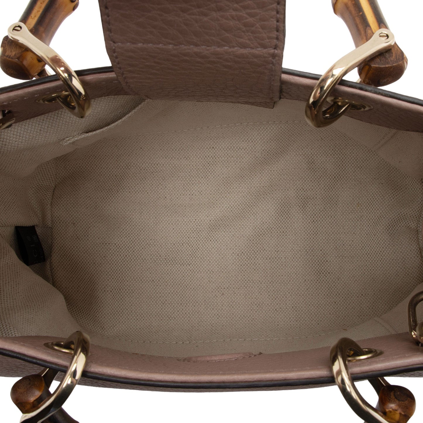 Gucci Leather Bamboo Mini Shopper Tote (SHF-eRoYKz)