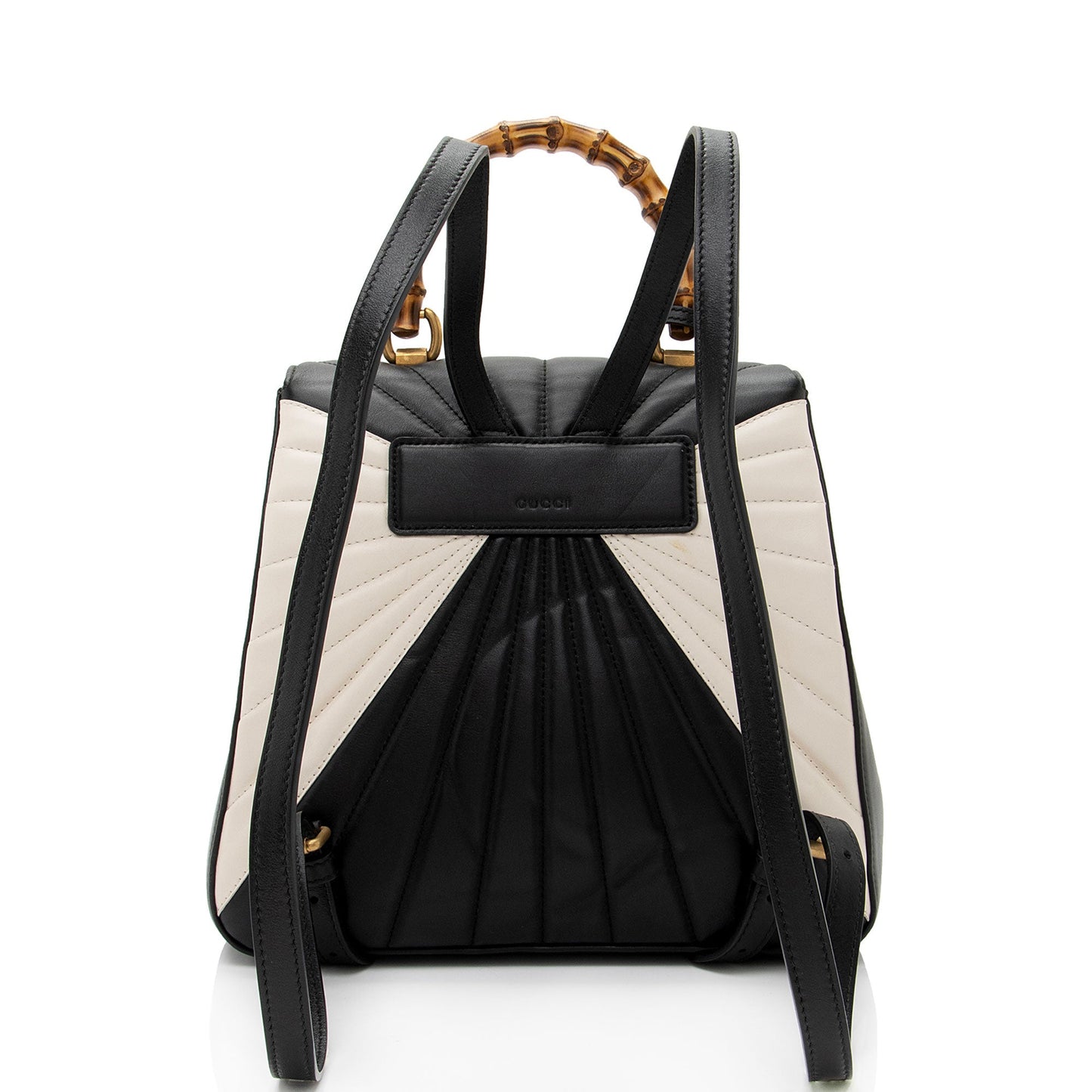 Gucci Leather Bamboo Queen Margaret Top Handle Backpack (SHF-29uUkT)