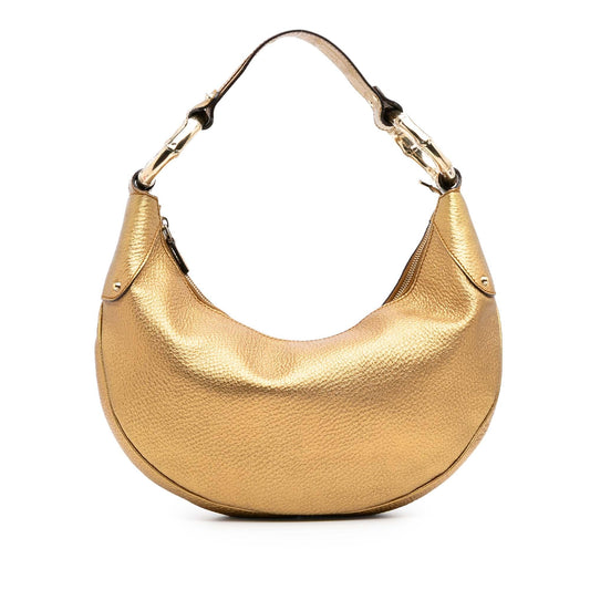 Gucci Leather Bamboo Ring Hobo