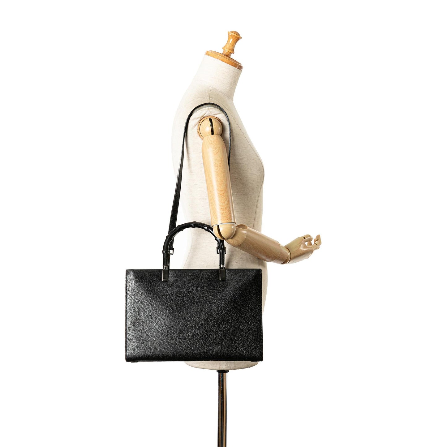 Gucci Leather Bamboo Satchel (SHG-dEOVUh)