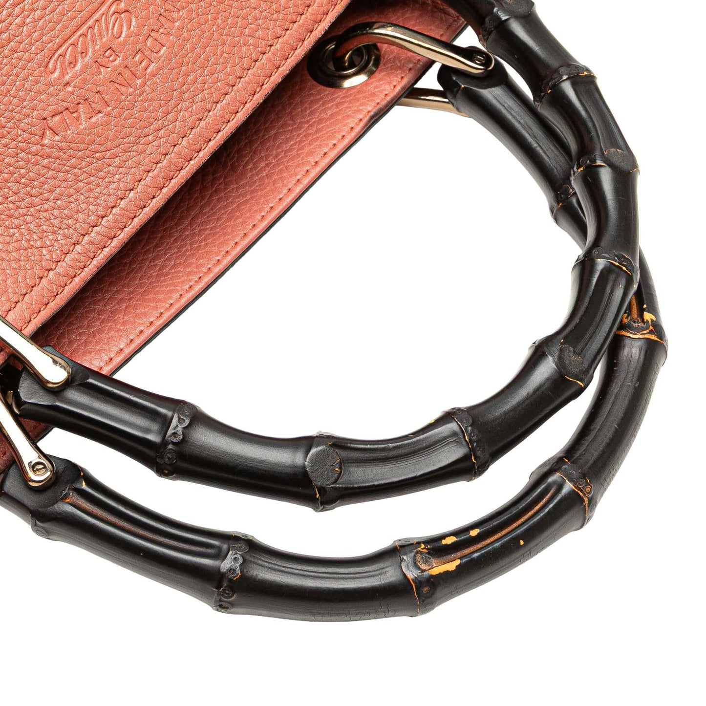 Gucci Leather Bamboo Satchel