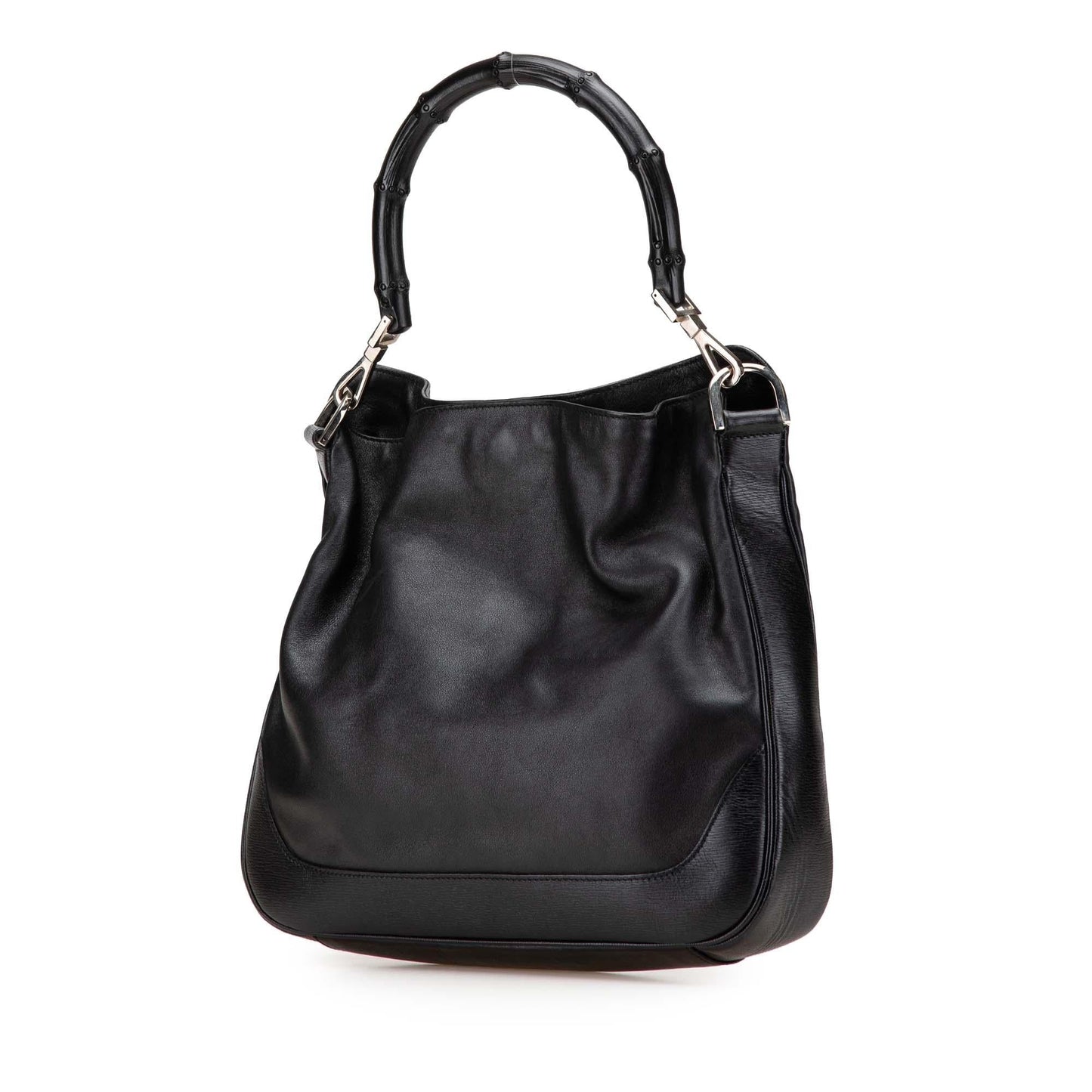 Gucci Leather Bamboo Satchel