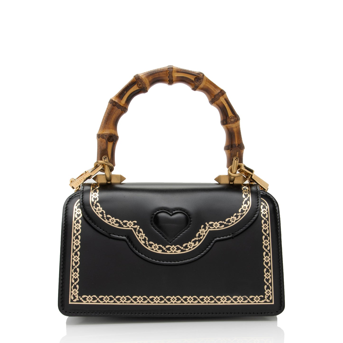 Gucci Leather Bamboo Thiara Small Top Handle (SHF-yZDyFo)