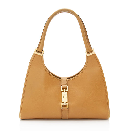 Gucci Leather Bardot Shoulder Bag (SHF-nRwIbo)